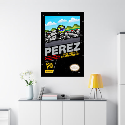 Perez 8-bit Game Poster