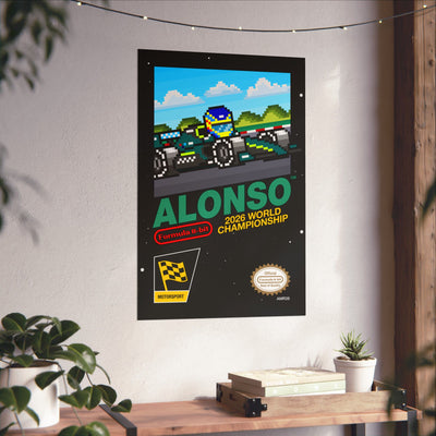 Alonso 8-bit Game Poster