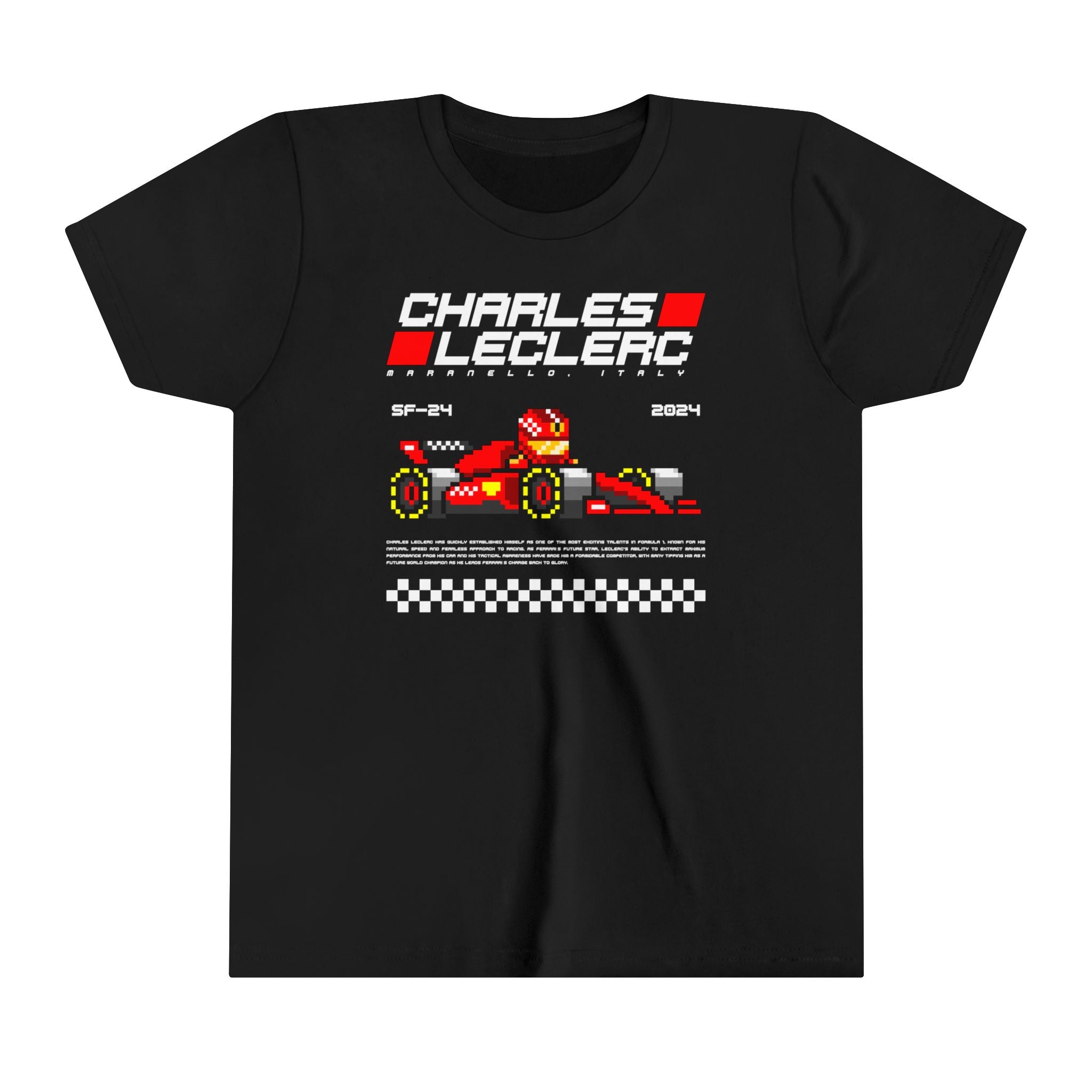 Charles Leclerc 8-bit Team Youth T-shirt