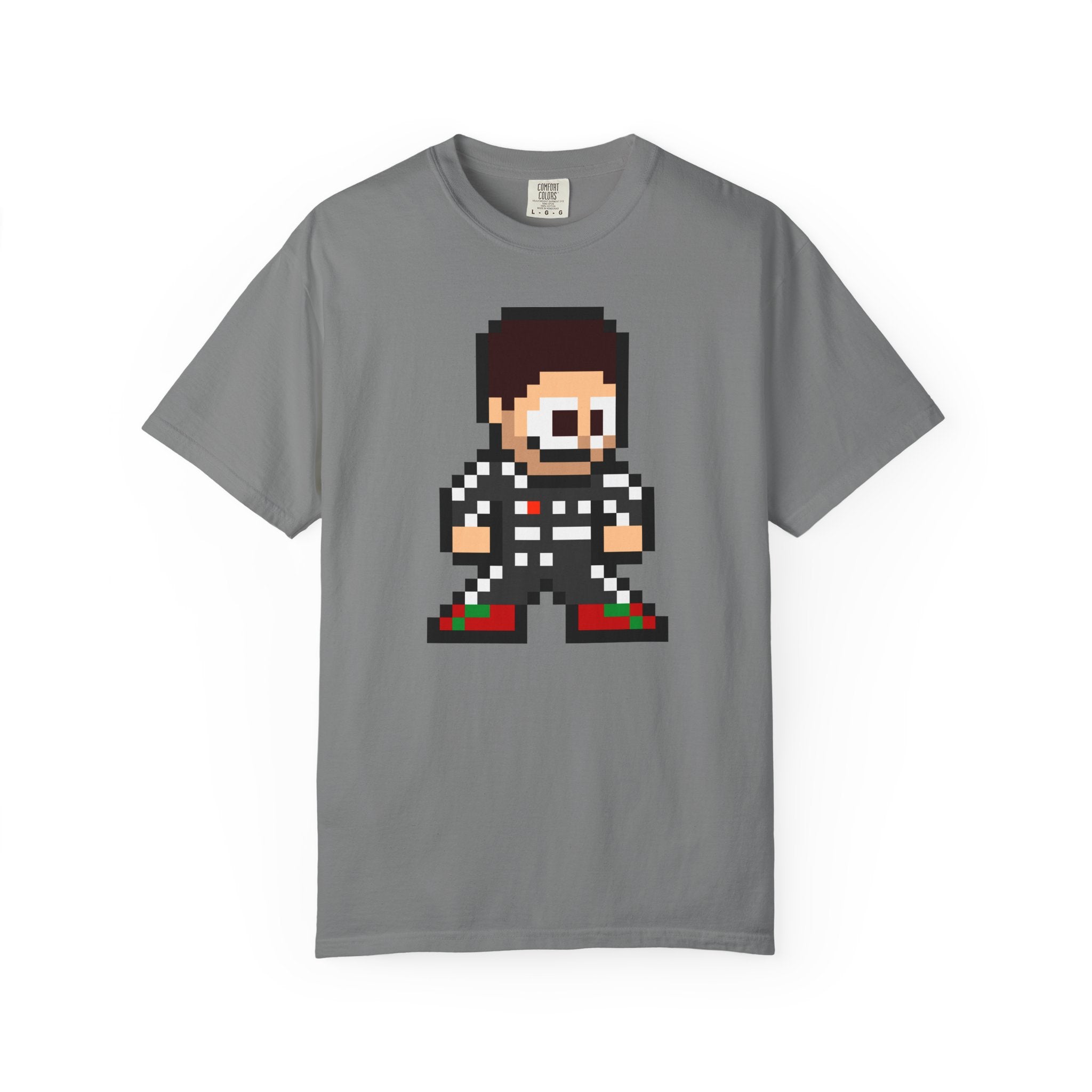 8-bit Sergio Perez Adult Heavyweight 100% Cotton T-shirt