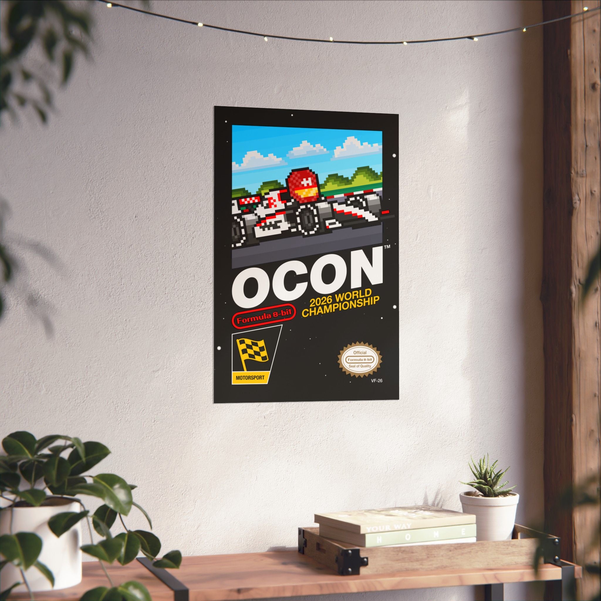 Ocon 8-bit Game Poster