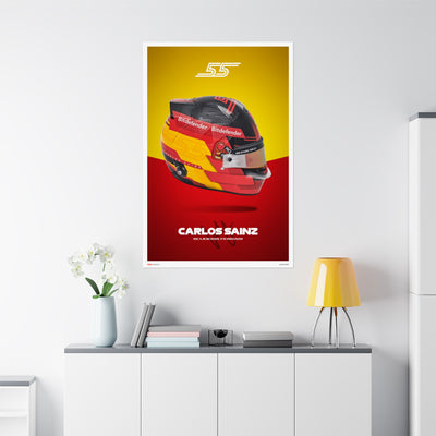 Carlos Sainz Signature Poster
