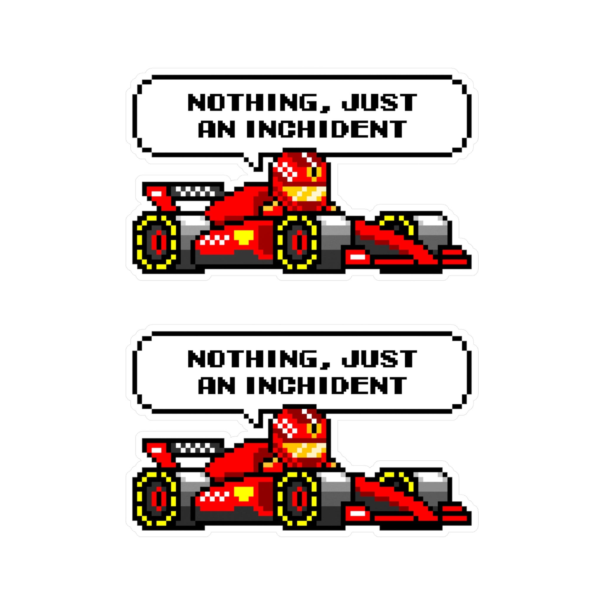 Leclerc "NOTHING, JUST AN INCHIDENT" 8-bit Radio Vinyl Decal Sticker