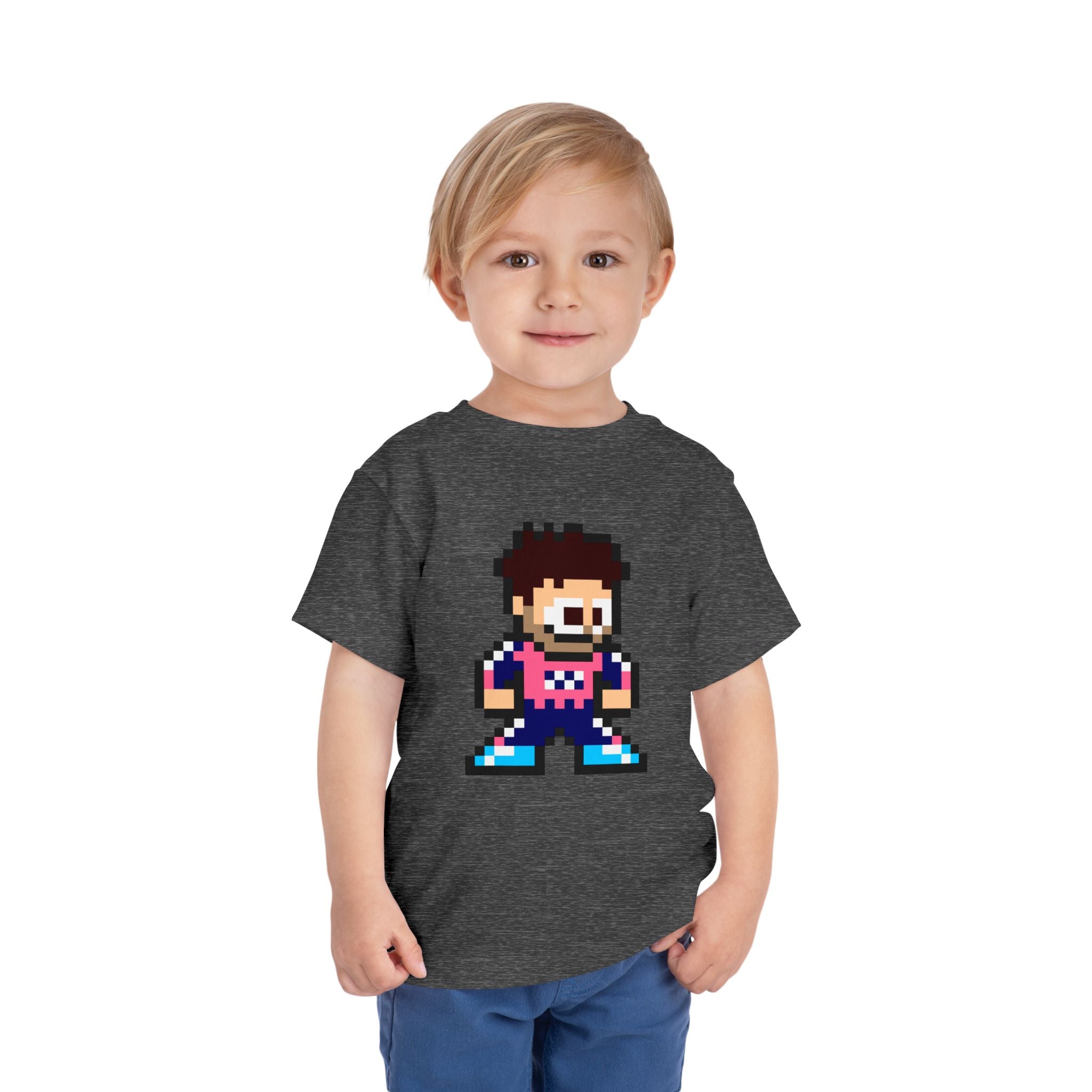 8-bit Franco Colapinto Toddler Tee