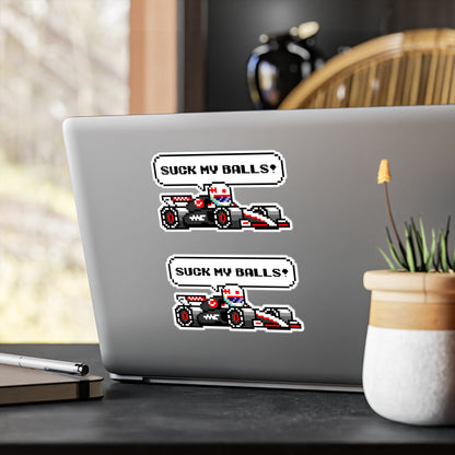 Magnussen "SUCK MY BALLS!" 8-bit Radio Vinyl Decal Sticker