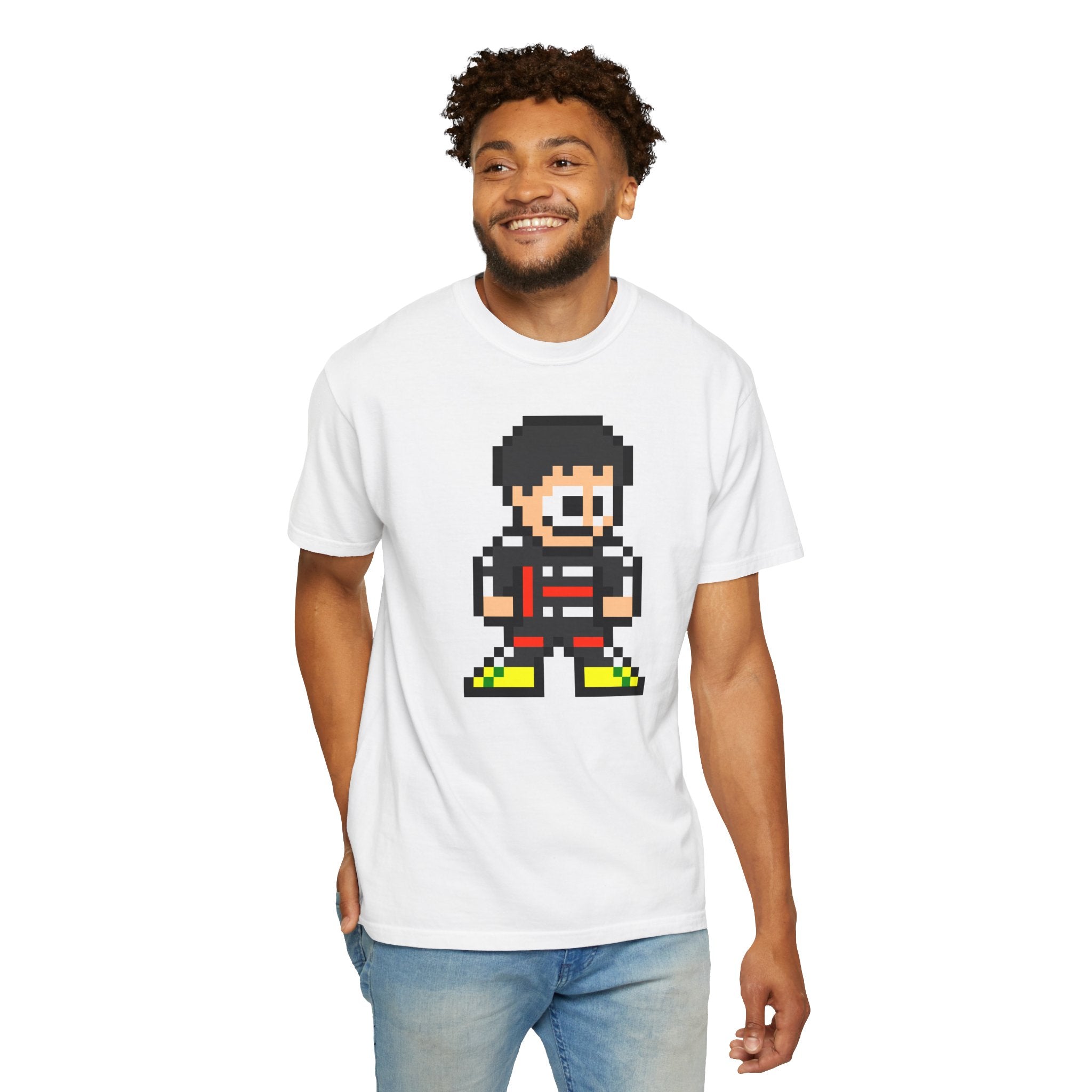 8-bit Gabriel Bortoleto Adult Heavyweight 100% Cotton T-shirt