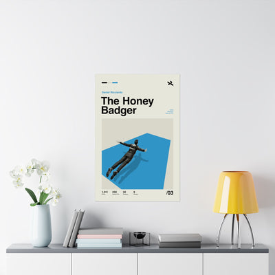 The Honey Badger Mid-century Poster