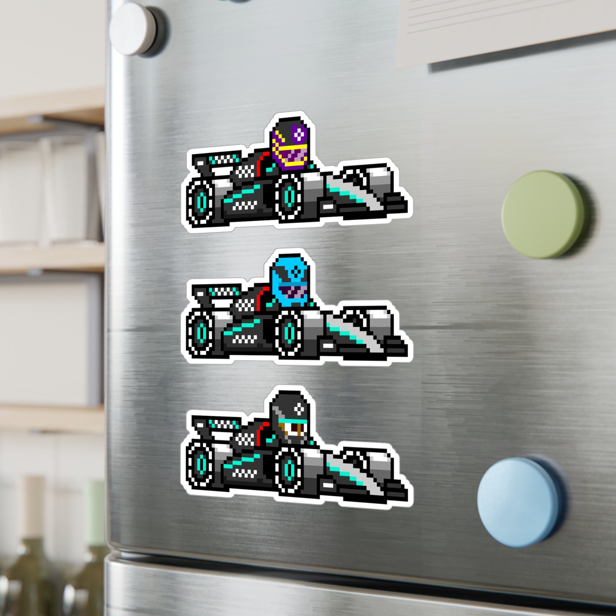 Mercedes 8-bit Vinyl Decal Stickers