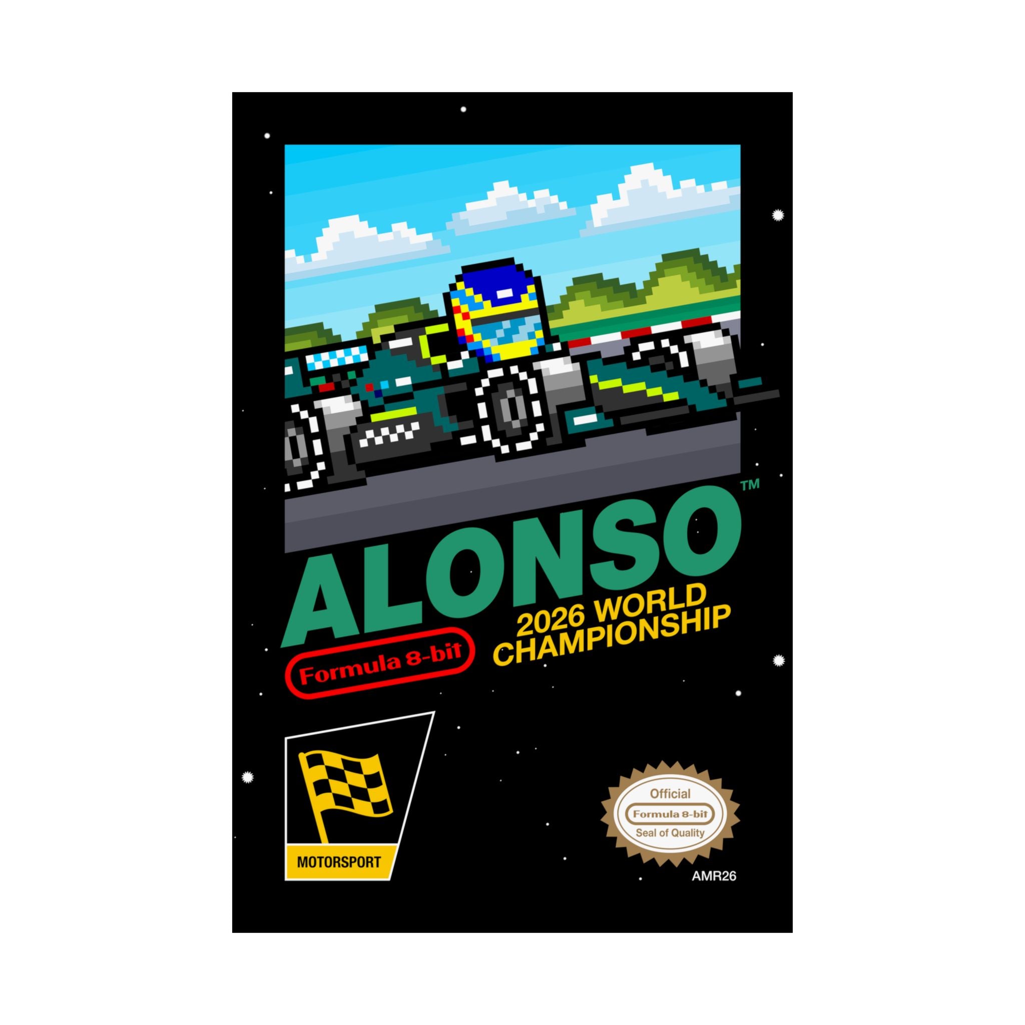 Alonso 8-bit Game Poster