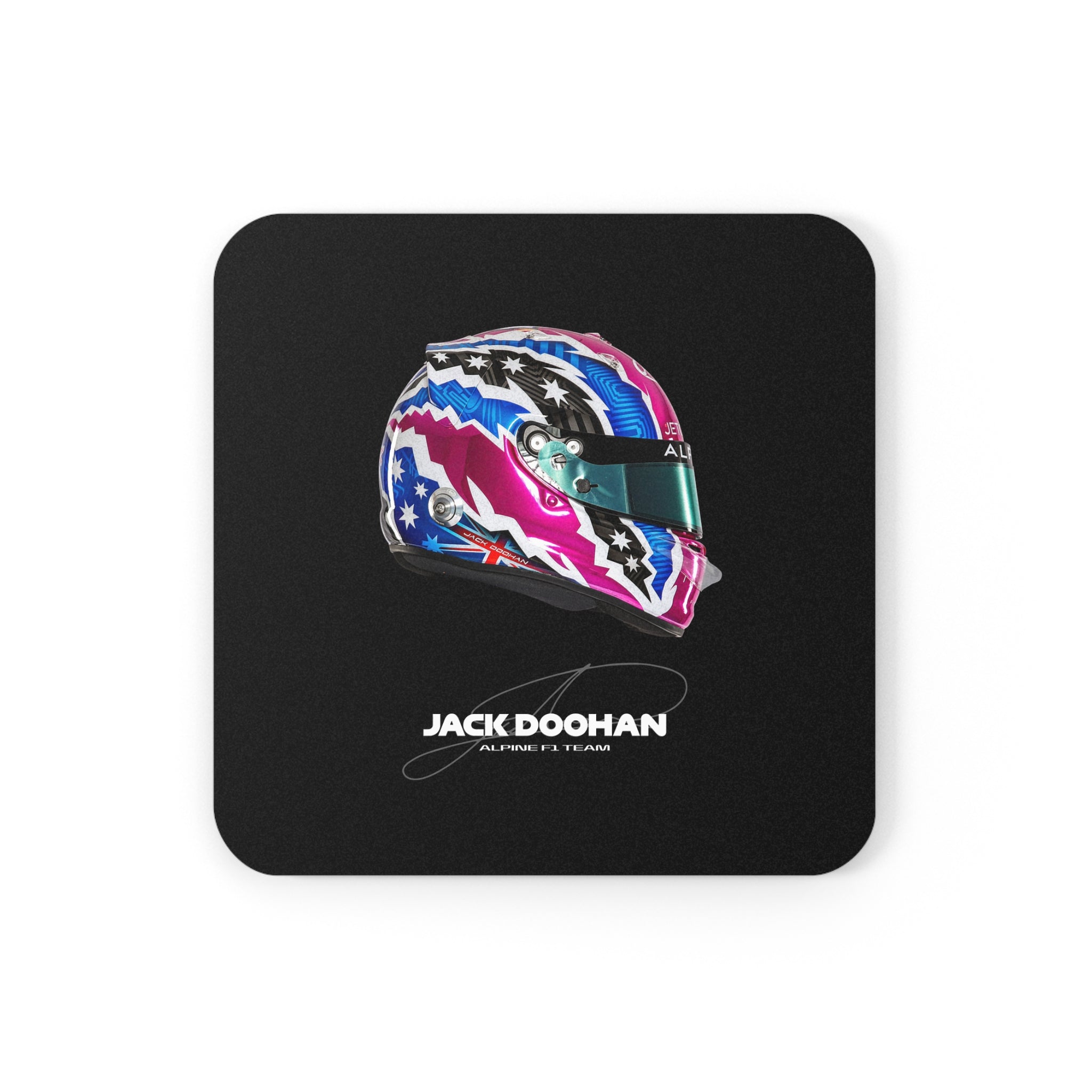 Jack Doohan Signature Cork Coaster