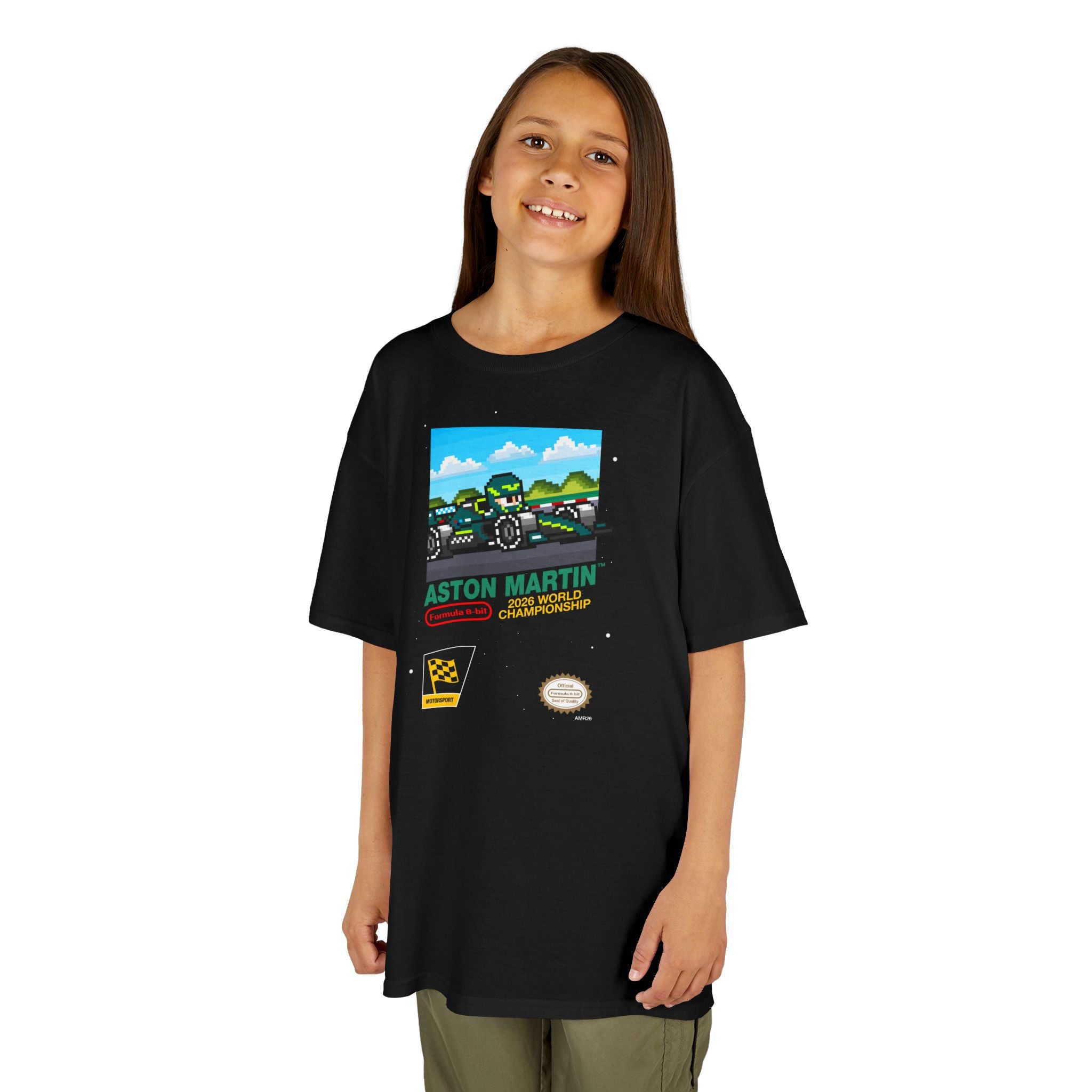 Aston Martin 8-bit Game Kids Tee