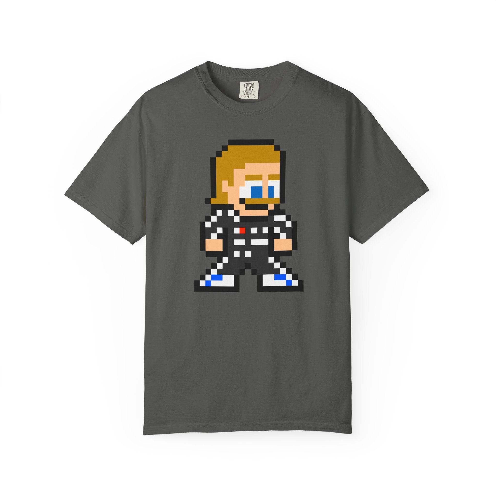 8-bit Valtteri Bottas Adult Heavyweight 100% Cotton T-shirt