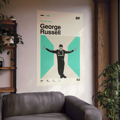 George Russell Mid-century Poster