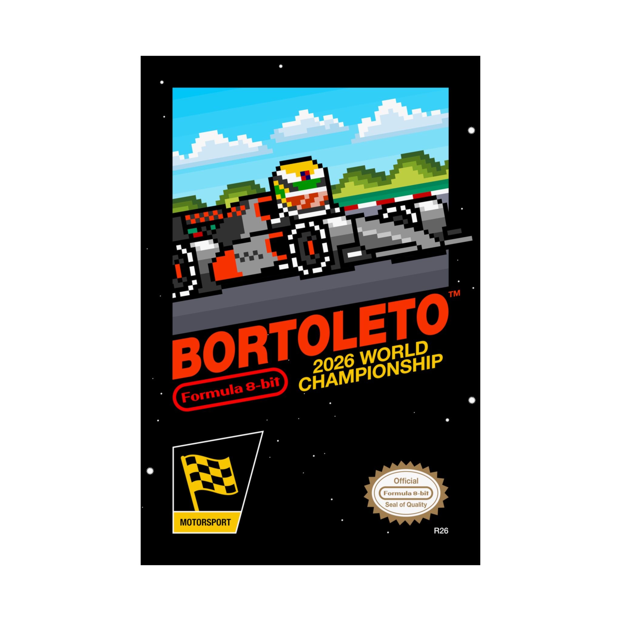 Bortoleto 8-bit Game Poster