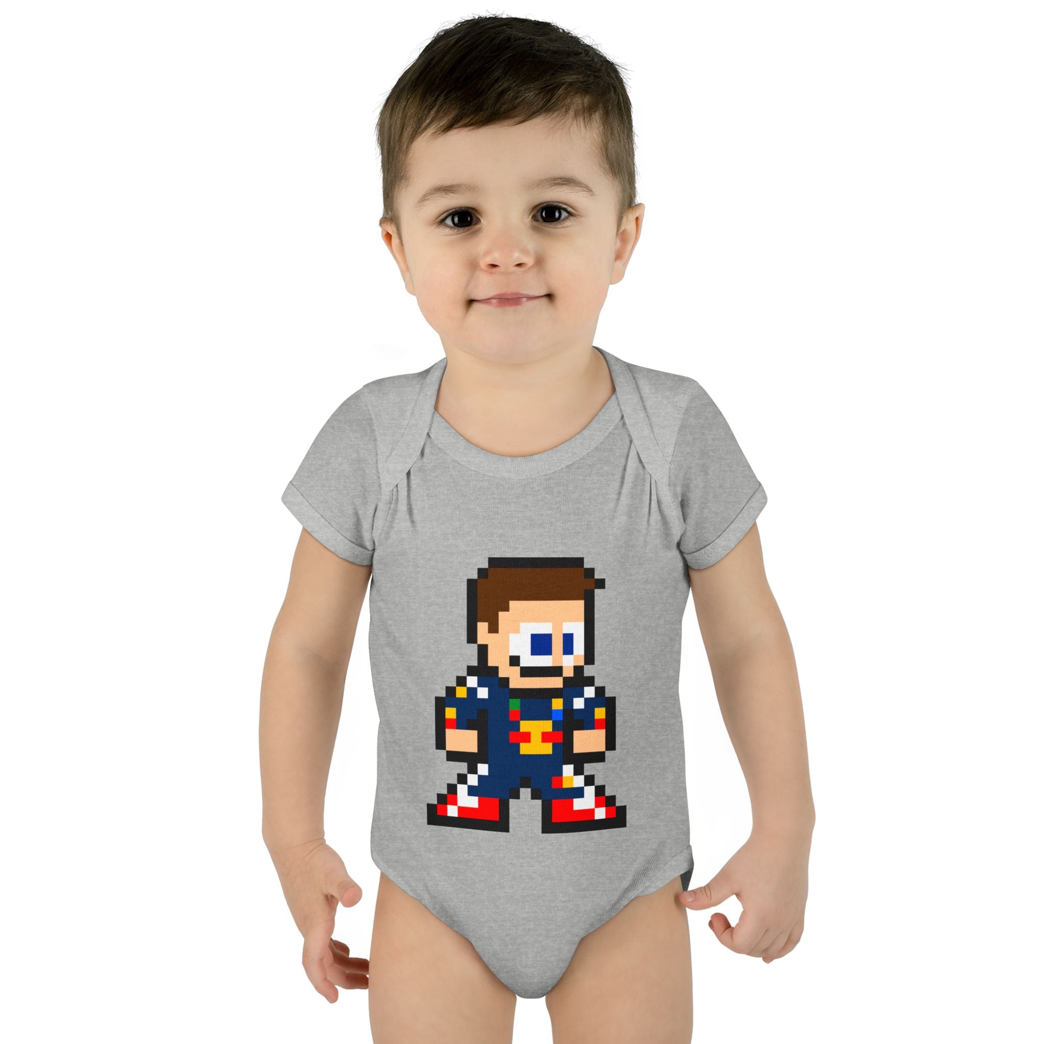 8-bit Max Verstappen Baby Bodysuit