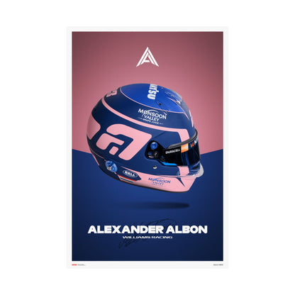 Alex Albon Signature Poster