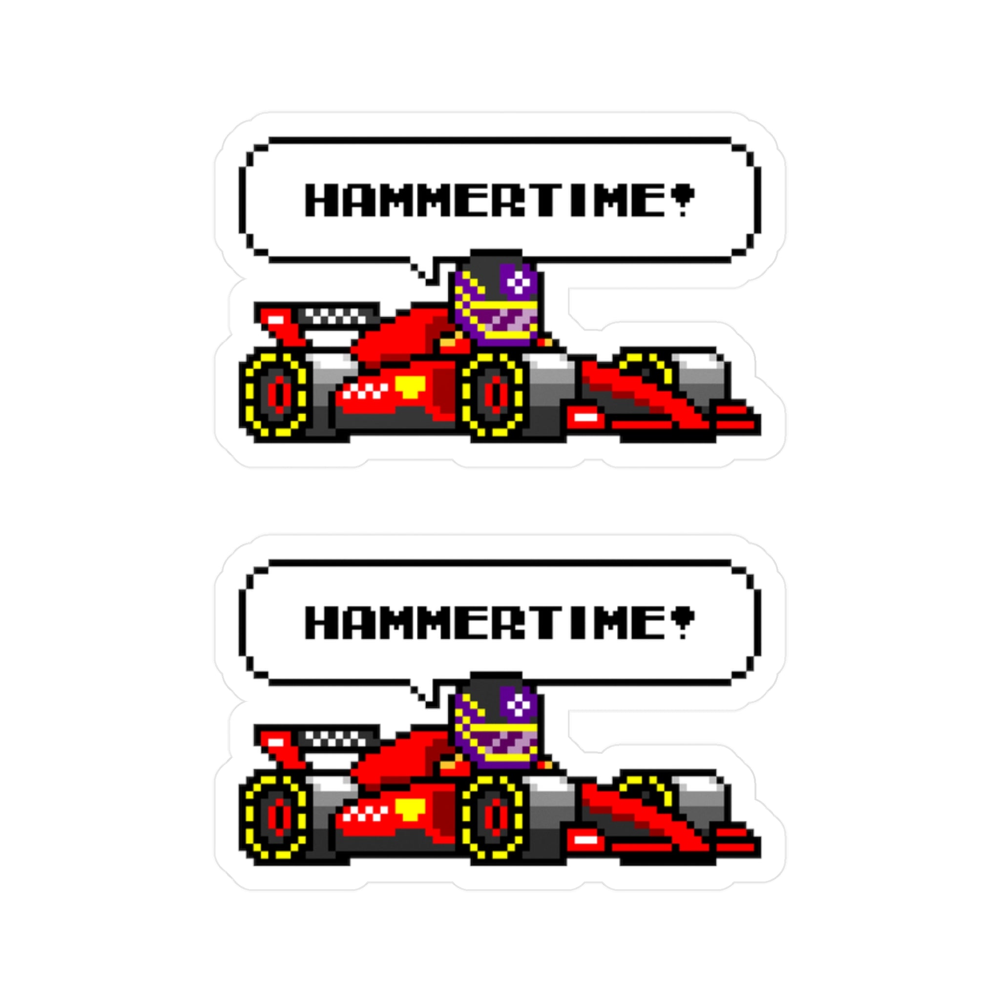 Hamilton "HAMMERTIME!" 8-bit Radio Vinyl Decal Sticker