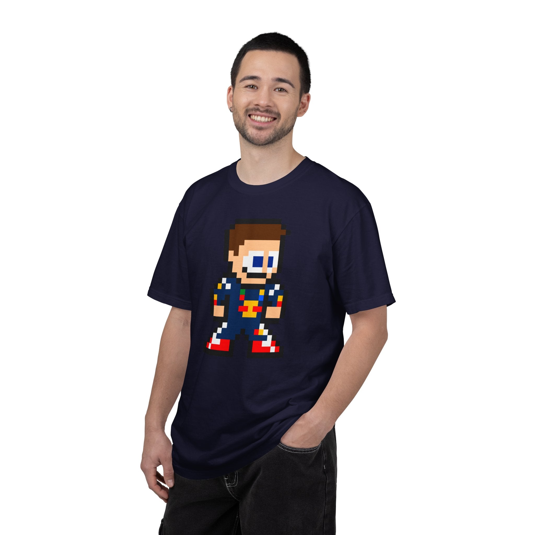 8-bit Max Verstappen Adult Heavyweight 100% Cotton T-shirt