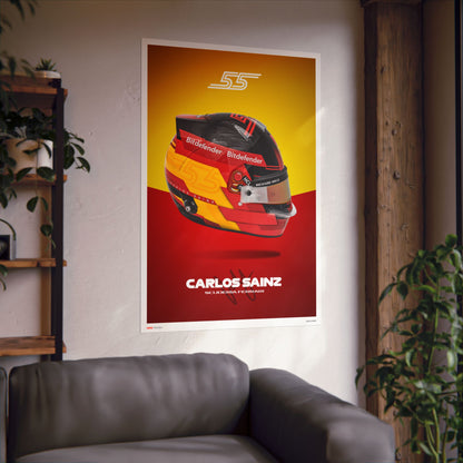 Carlos Sainz Signature Poster