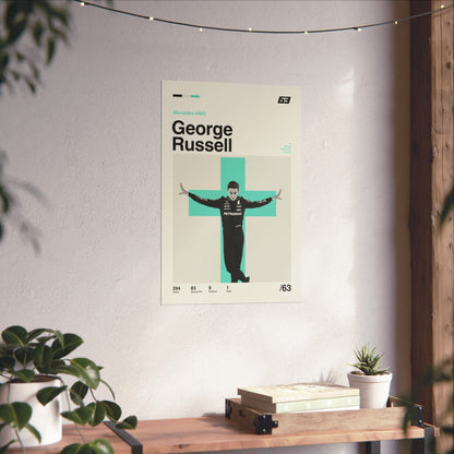 George Russell Mid-century Poster