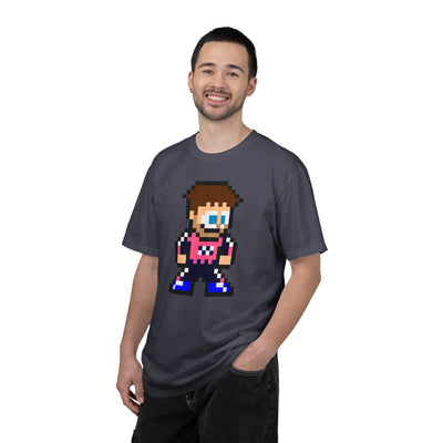 8-bit Pierre Gasly Adult Heavyweight 100% Cotton T-shirt