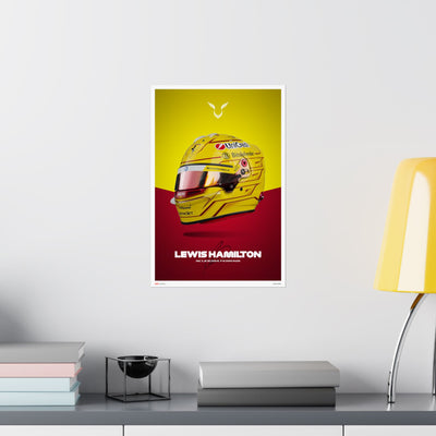 Lewis Hamilton Signature Poster