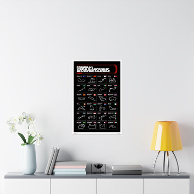 2025 Grand Prix Calendar Poster