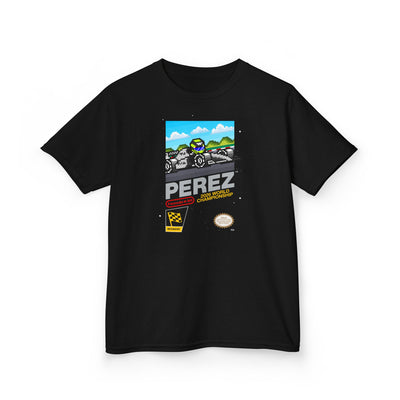 Perez 8-bit Game Kids Heavyweight 100% Cotton T-shirt