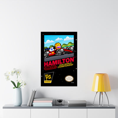 Hamilton 8-bit Game Poster