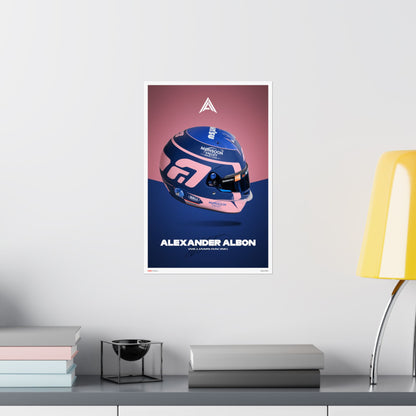 Alex Albon Signature Poster