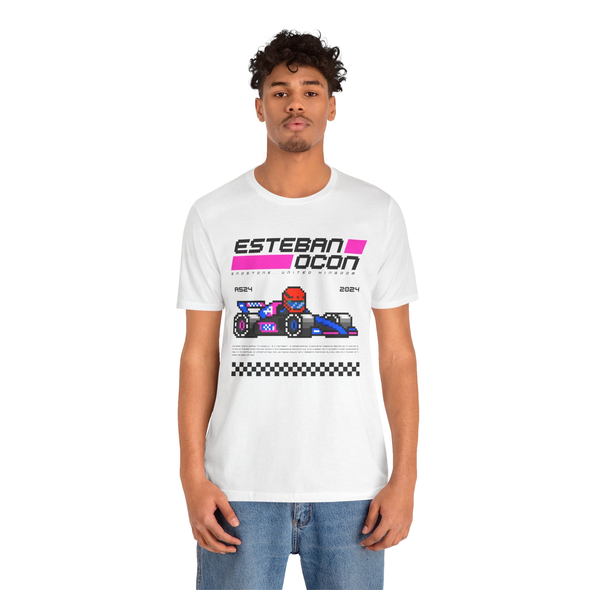 Esteban Ocon 8-bit Team T-shirt