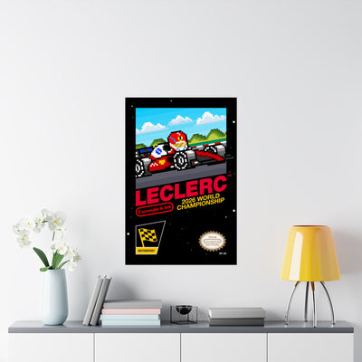 Leclerc 8-bit Game Poster