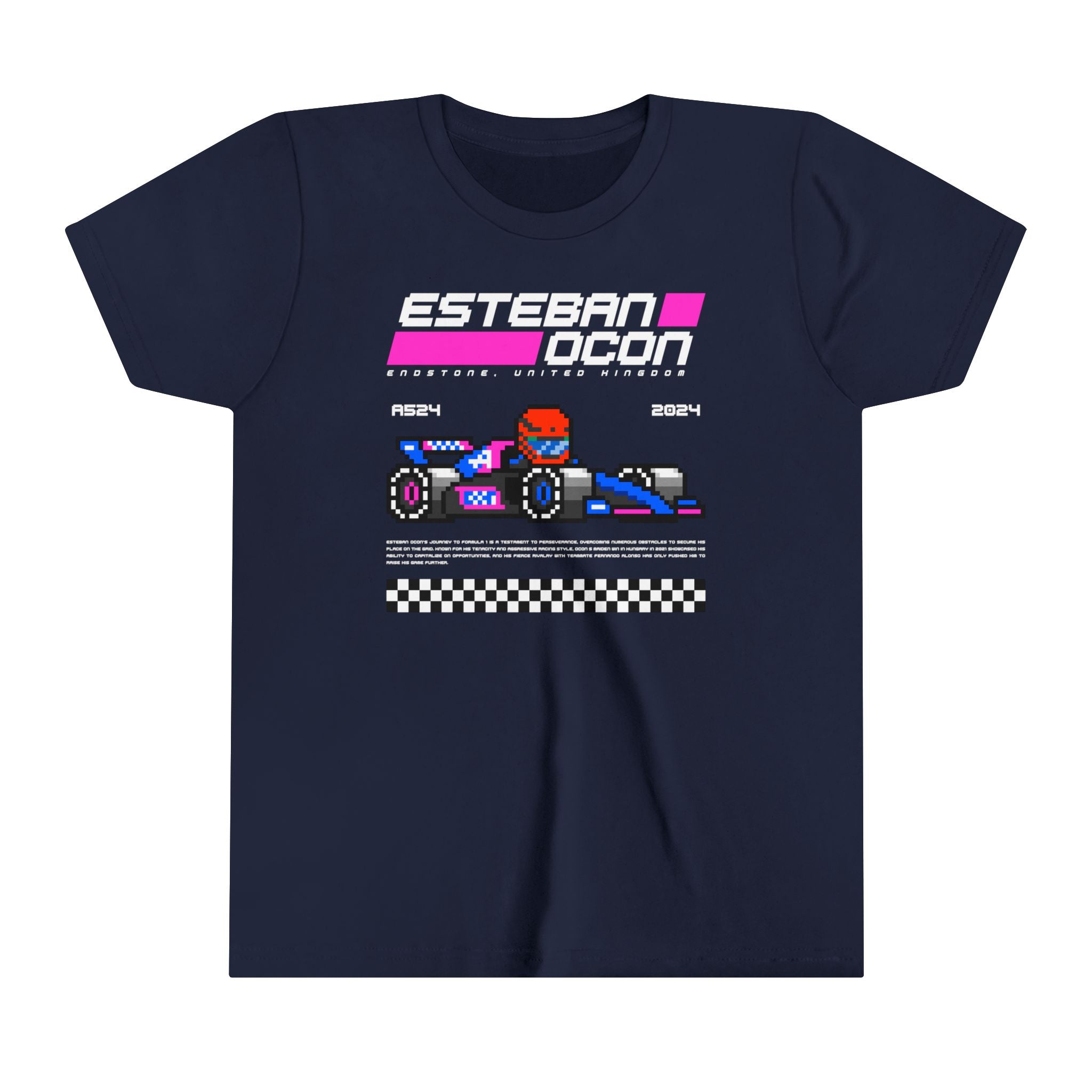 Esteban Ocon 8-bit Team Youth T-shirt