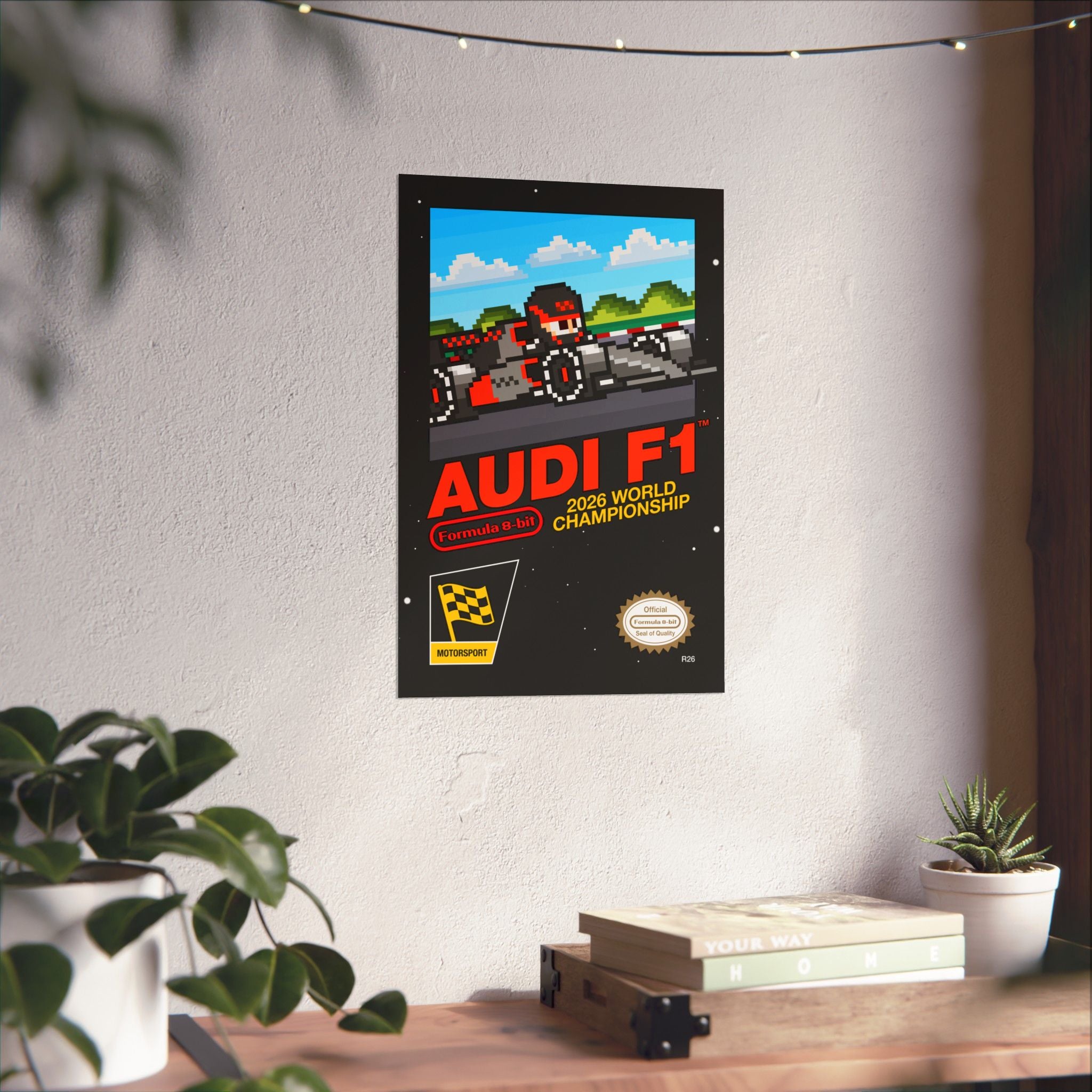 Audi 8-bit Game Poster