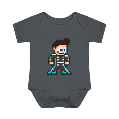 8-bit George Russell Baby Bodysuit