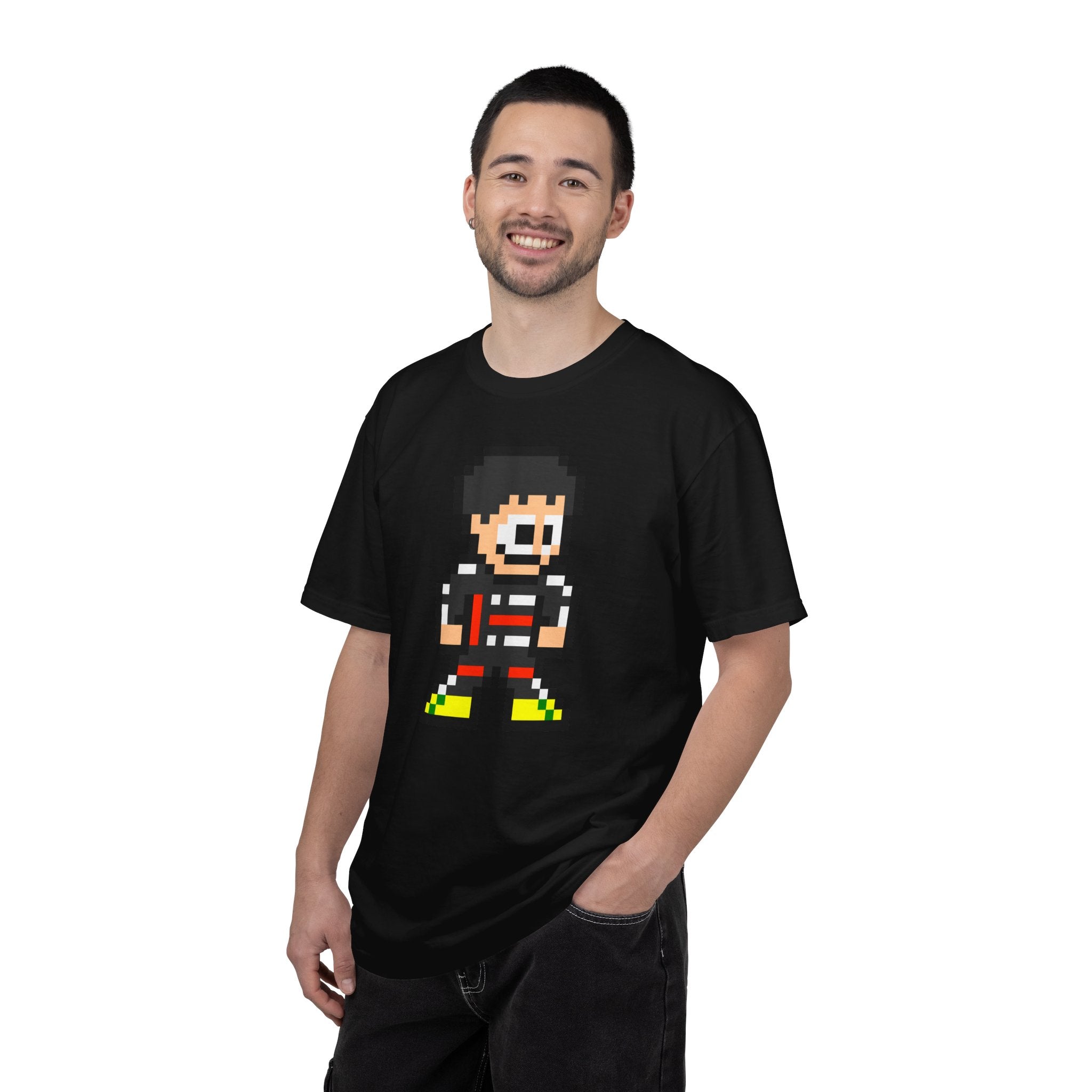 8-bit Gabriel Bortoleto Adult Heavyweight 100% Cotton T-shirt