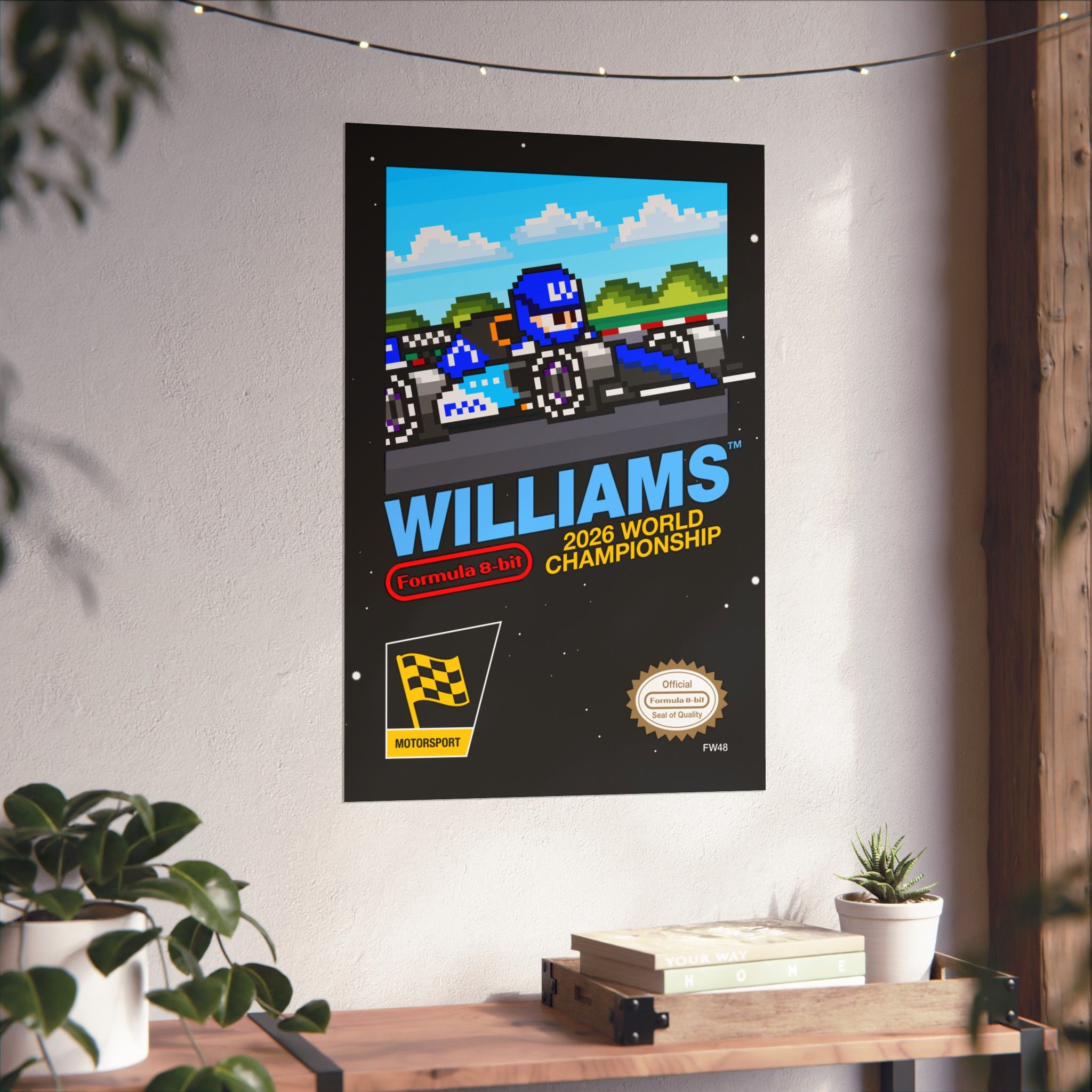 Williams 8-bit Game Poster