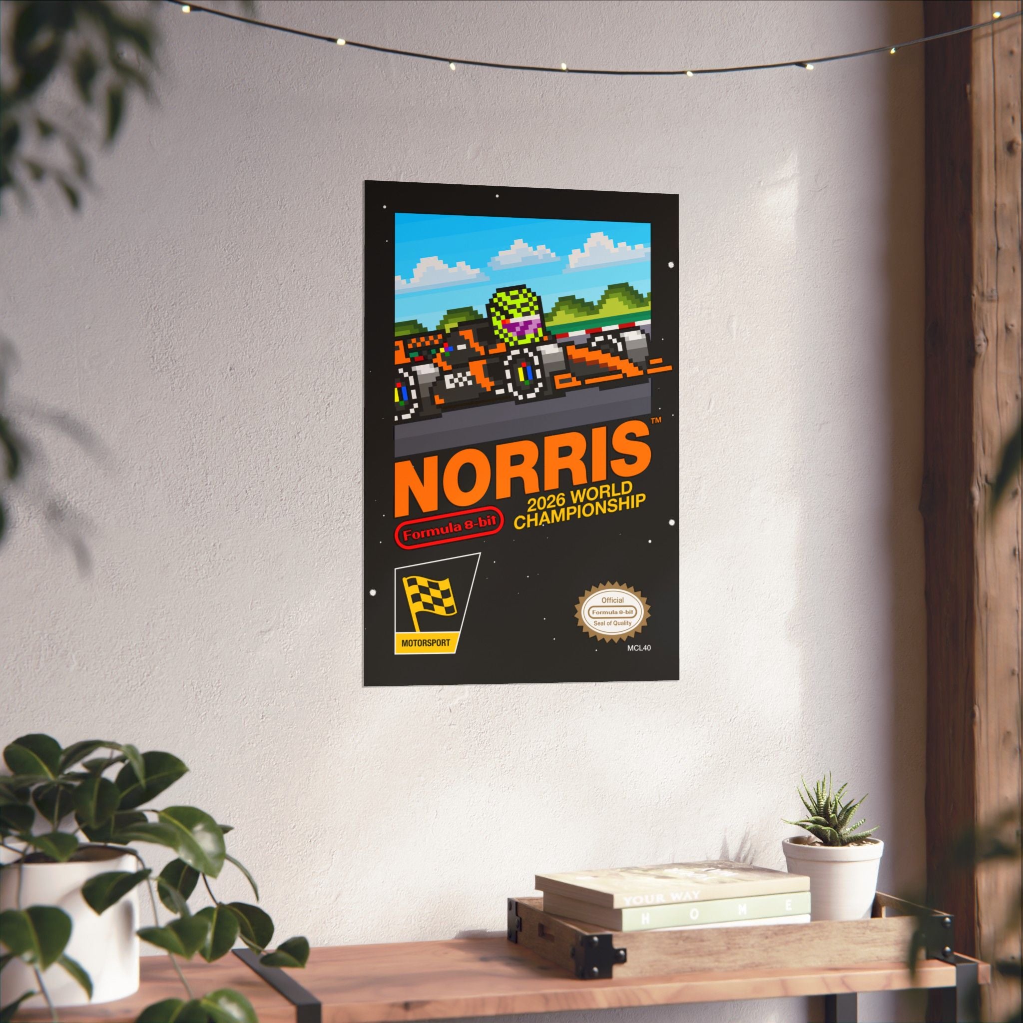 Norris 8-bit Game Poster