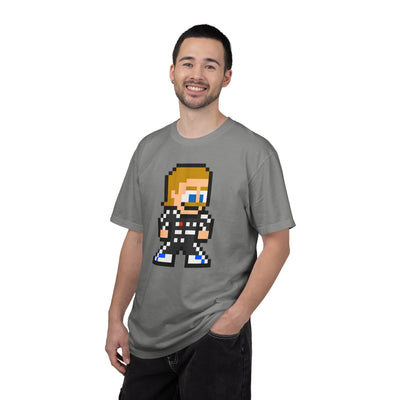 8-bit Valtteri Bottas Adult Heavyweight 100% Cotton T-shirt
