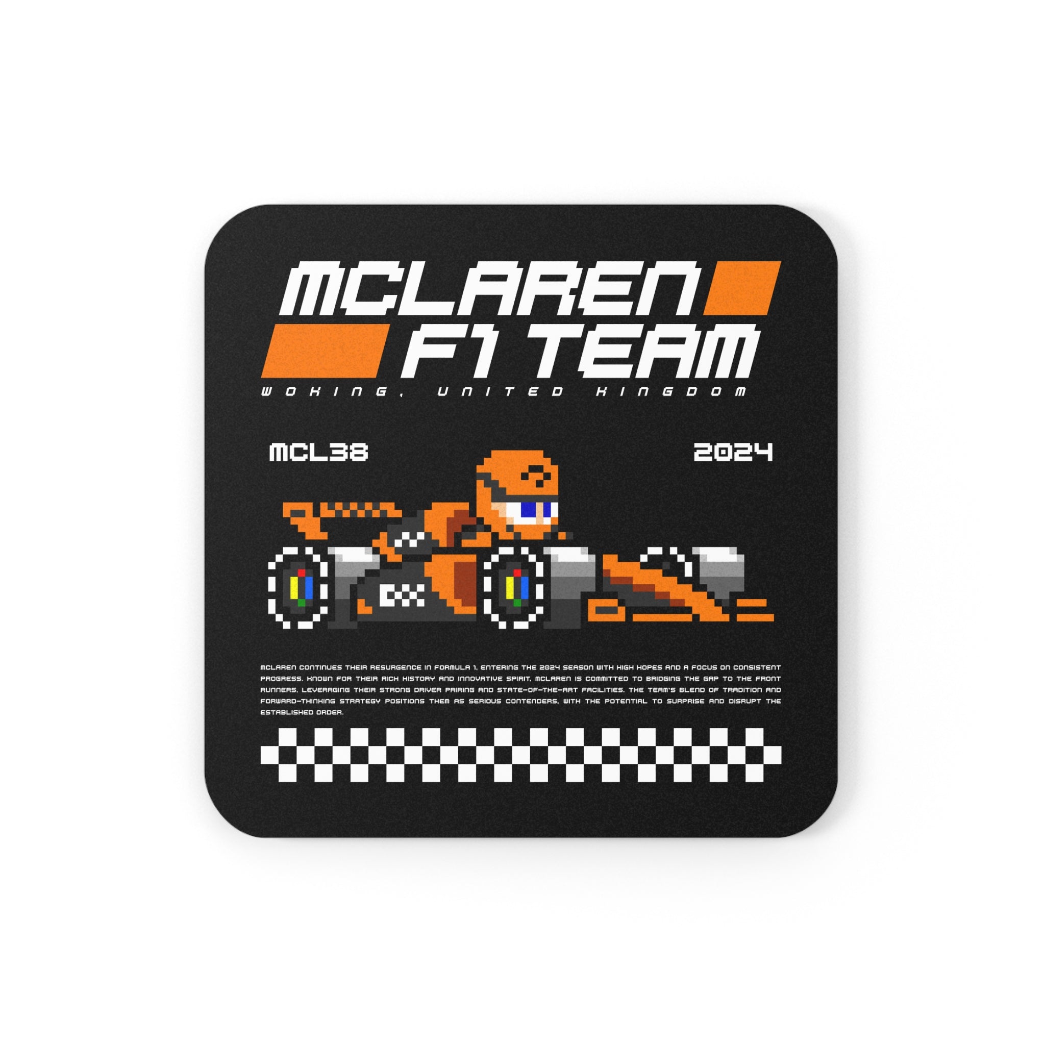 McLaren 8-bit Team Cork Coaster