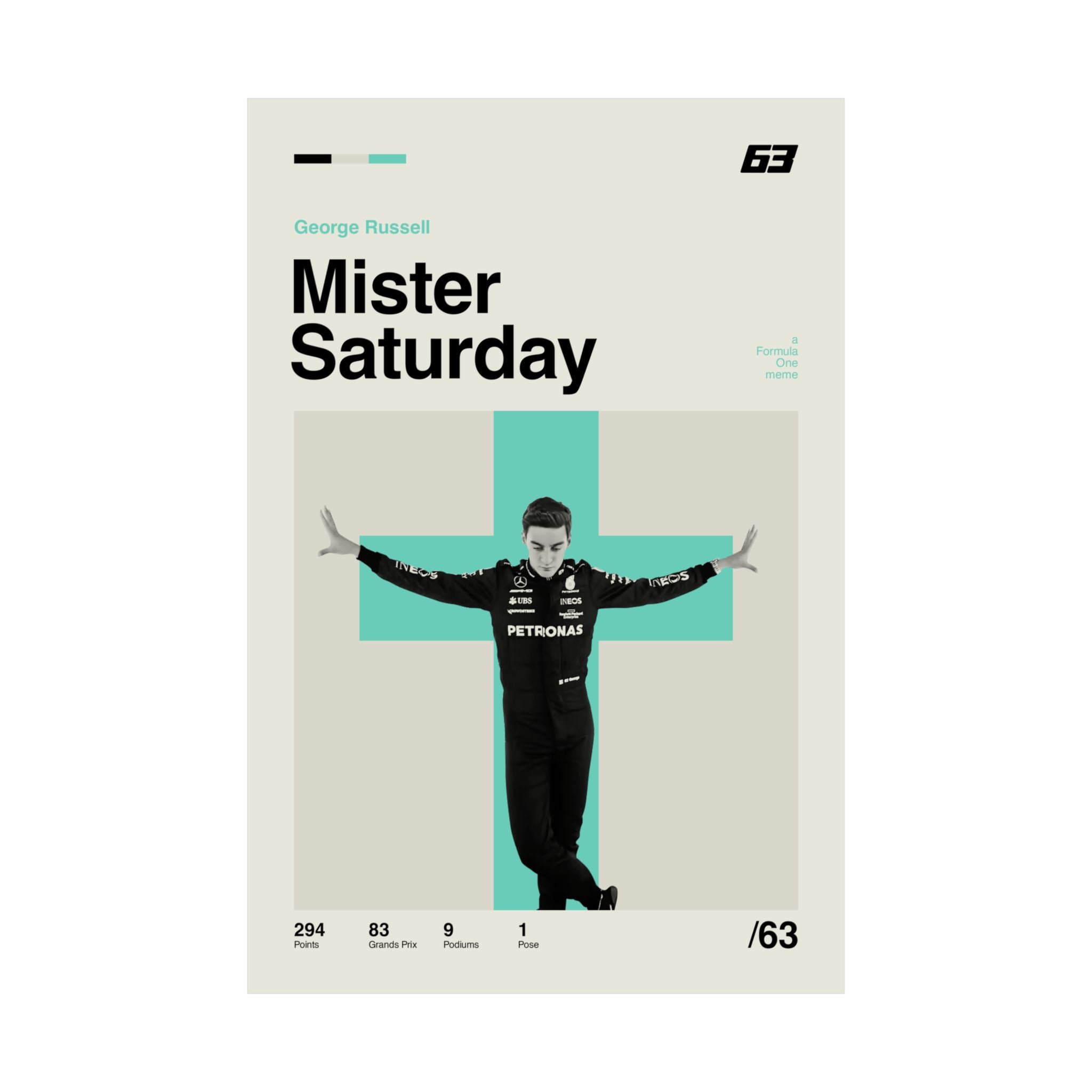 Mister Saturday Mid-century Poster