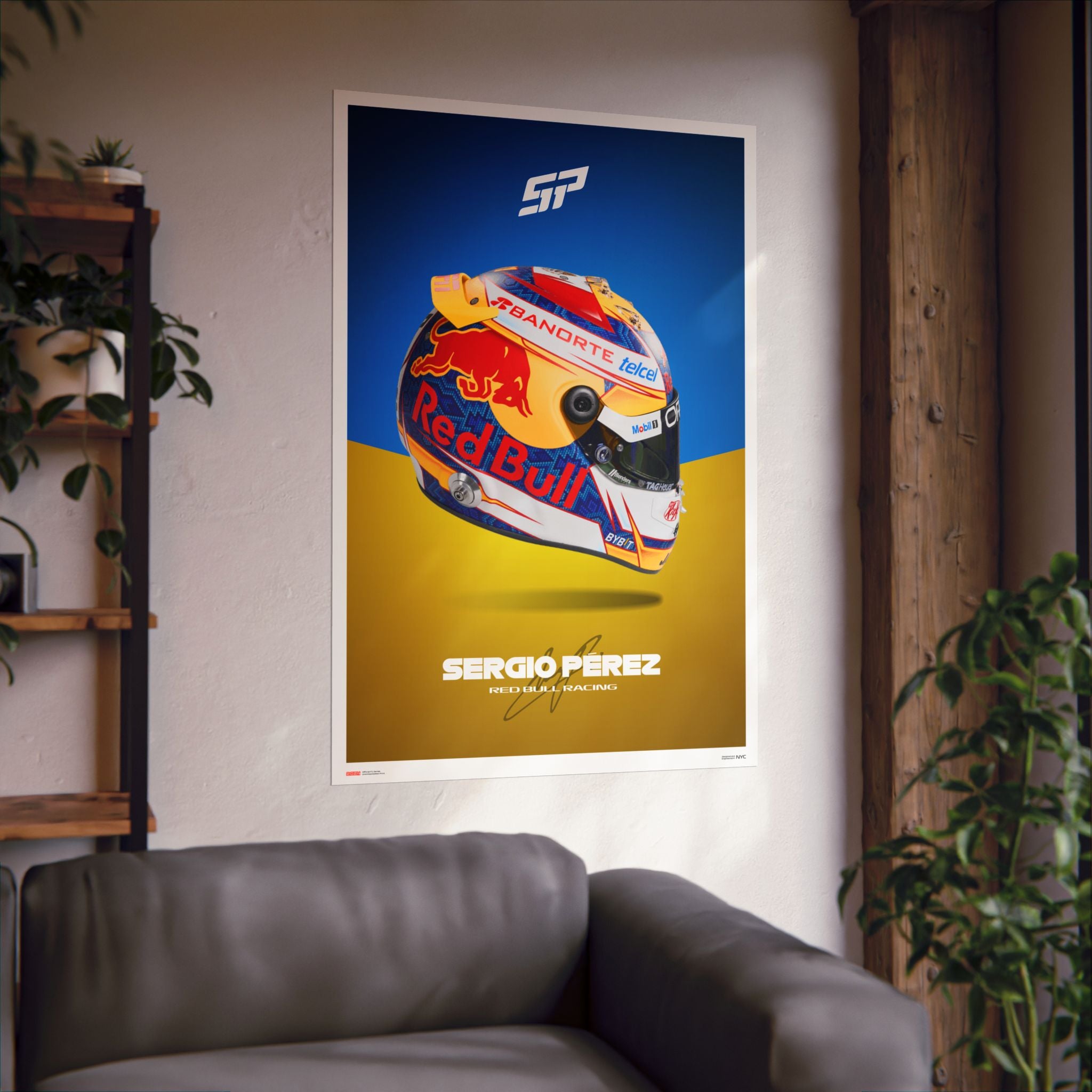 Sergio Perez Signature Poster