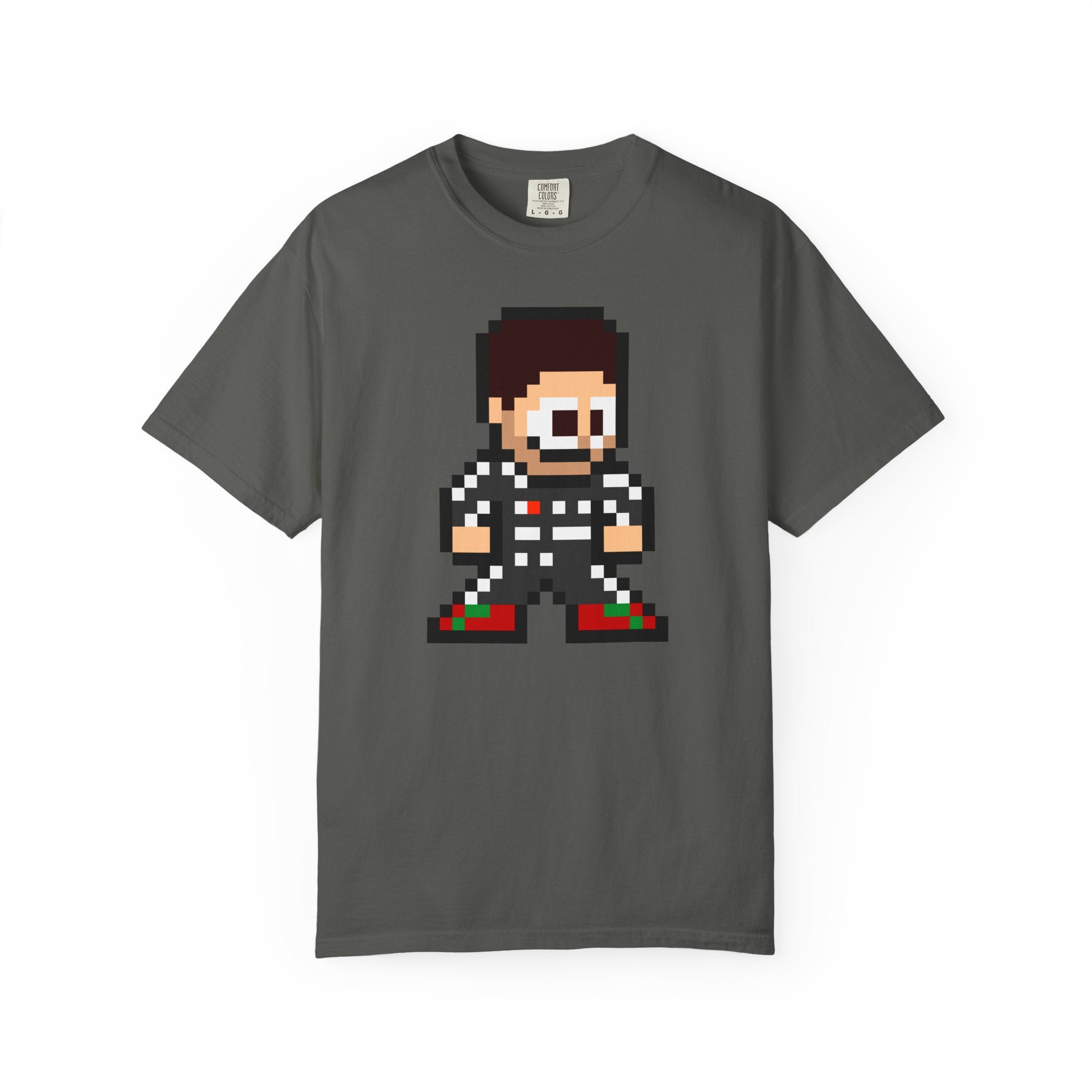 8-bit Sergio Perez Adult Heavyweight 100% Cotton T-shirt