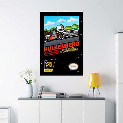 Hulkenberg 8-bit Game Poster