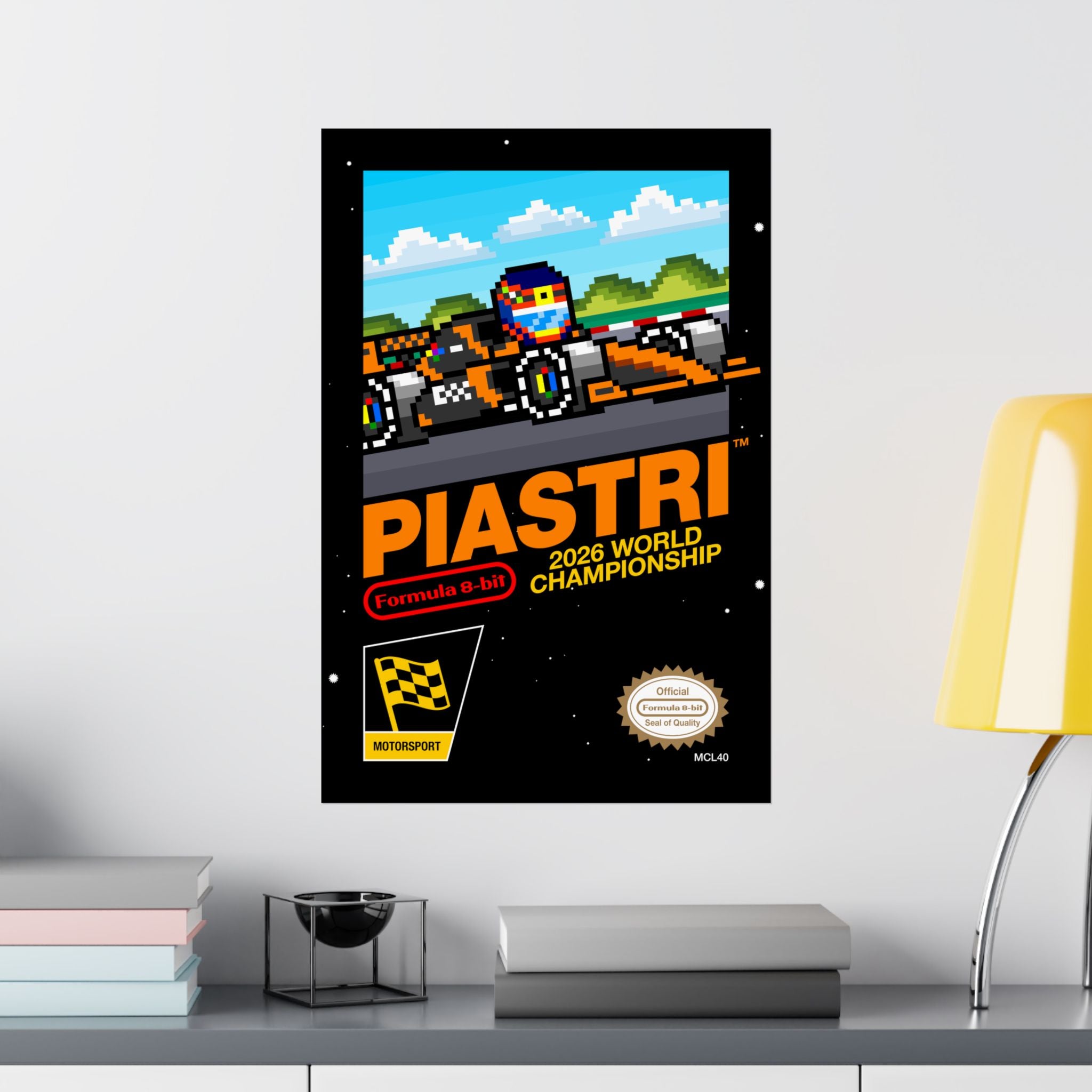 Piastri 8-bit Game Poster