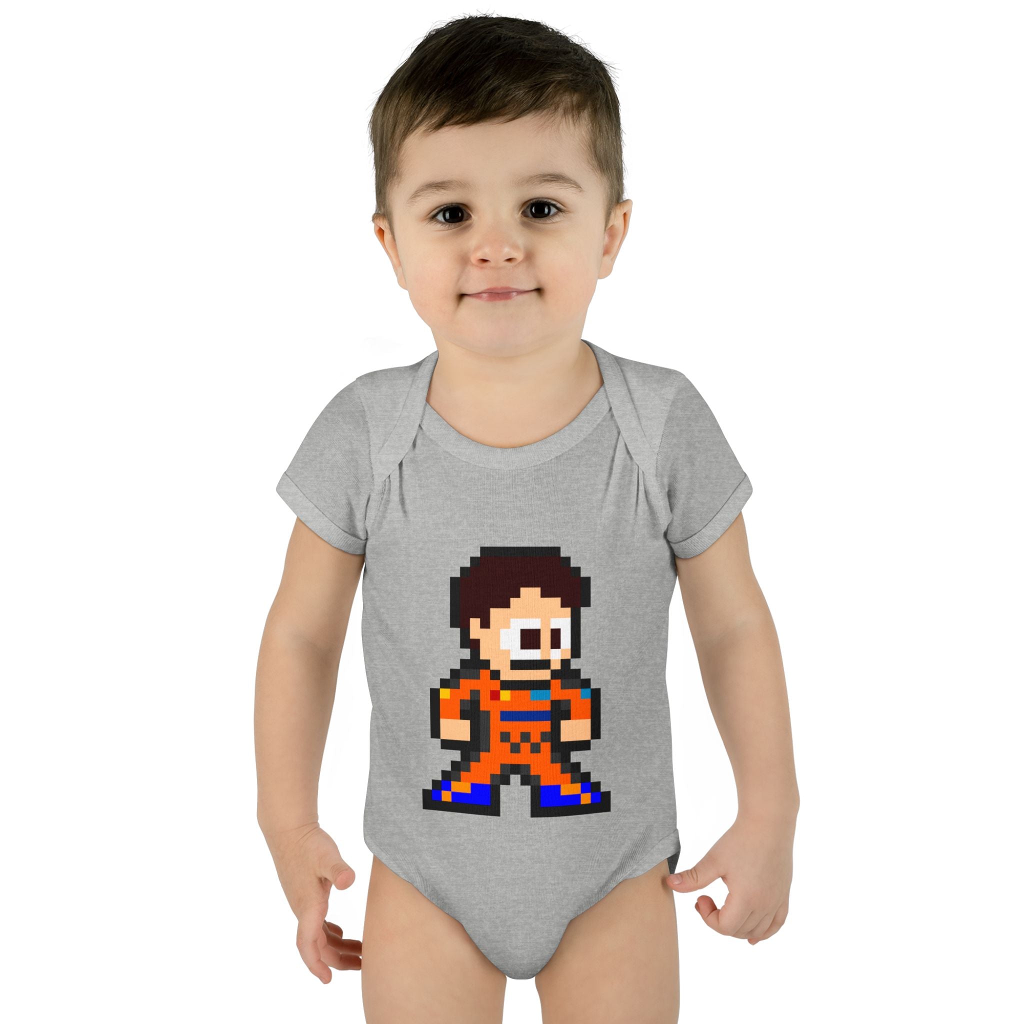 8-bit Oscar Piastri Baby Bodysuit