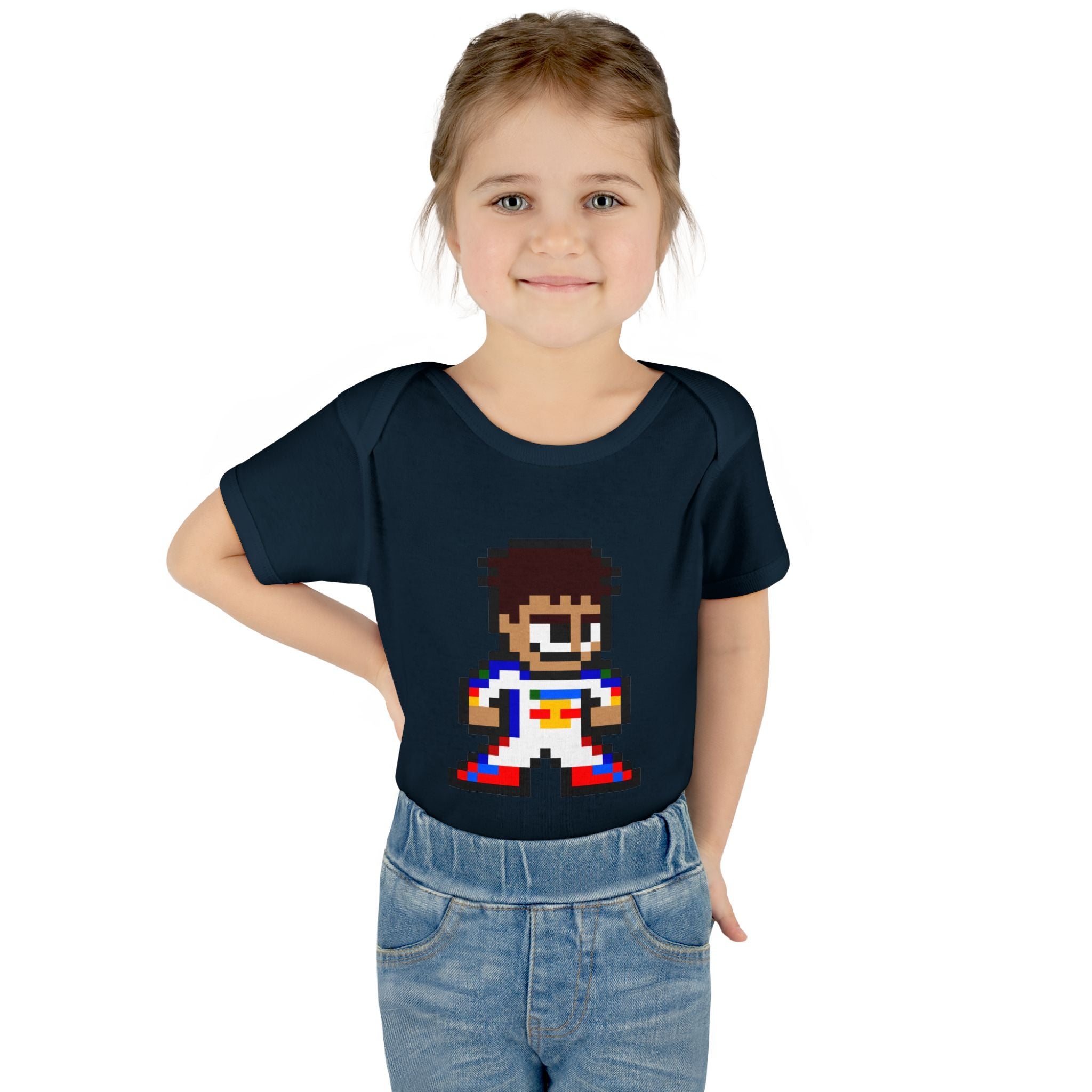 8-bit Arvid Lindblad Baby Bodysuit