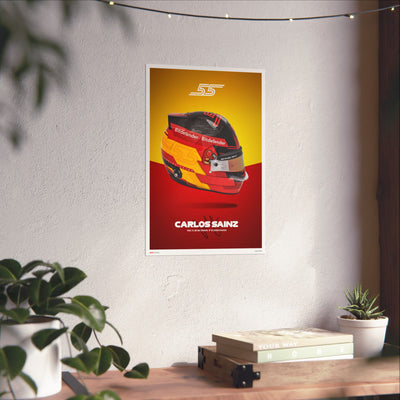 Carlos Sainz Signature Poster