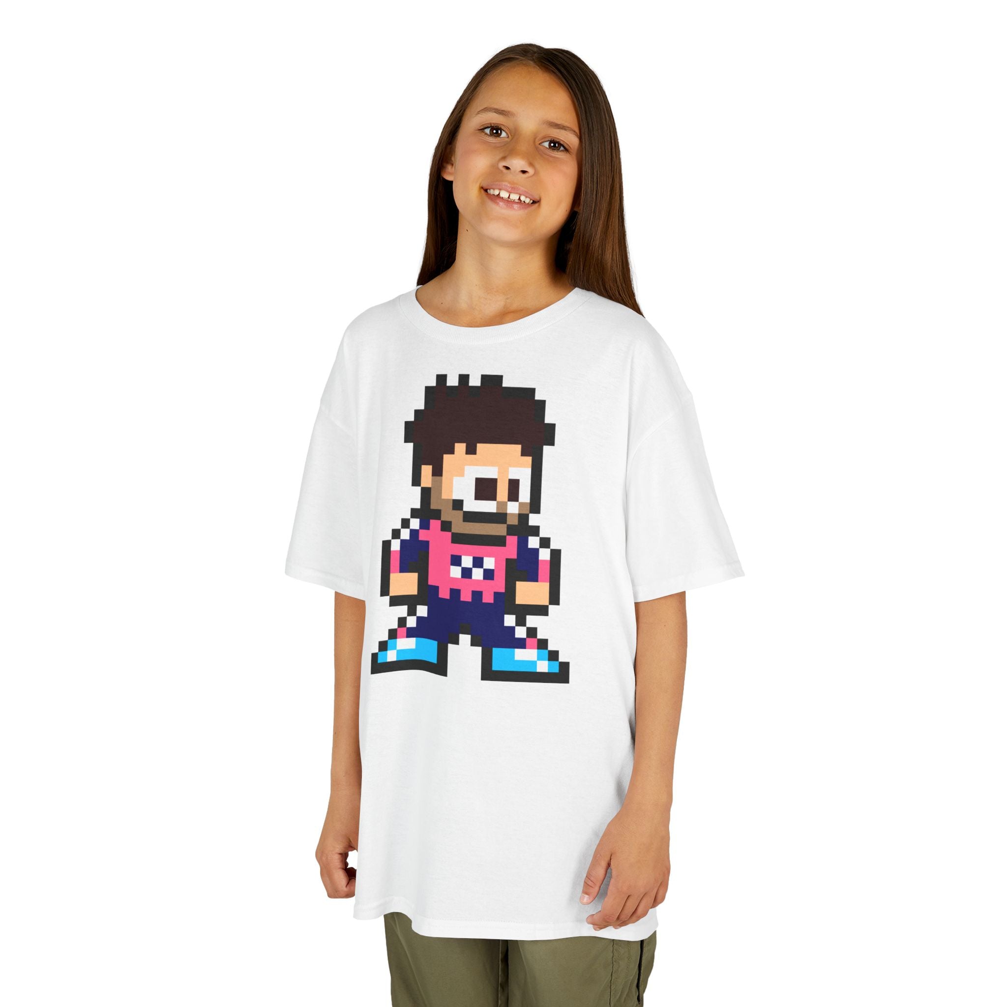 8-bit Franco Colapinto Kids Tee