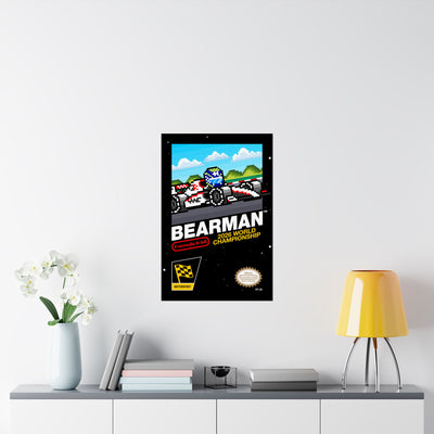 Bearman 8-bit Game Poster
